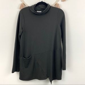 J. Jill Green Cowel Neck Sleeved Shirt SZ XS